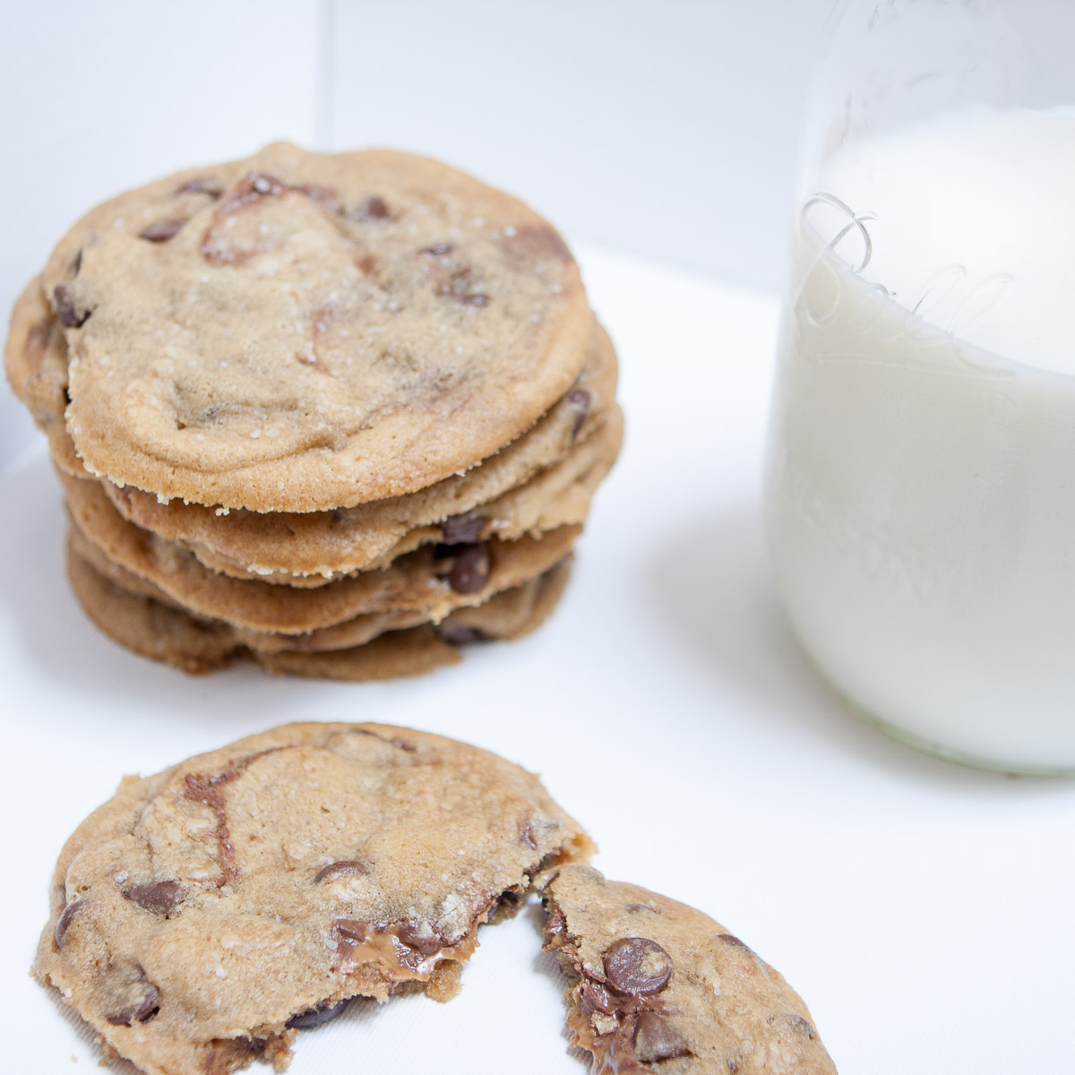 Salted Speculoo Chocolate Chip Cookies